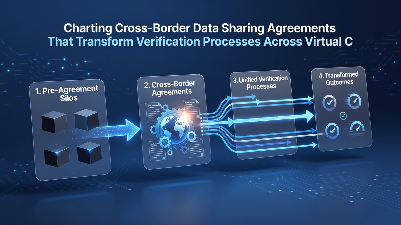 Diagram showing secure data exchange between virtual card table platforms in different regions