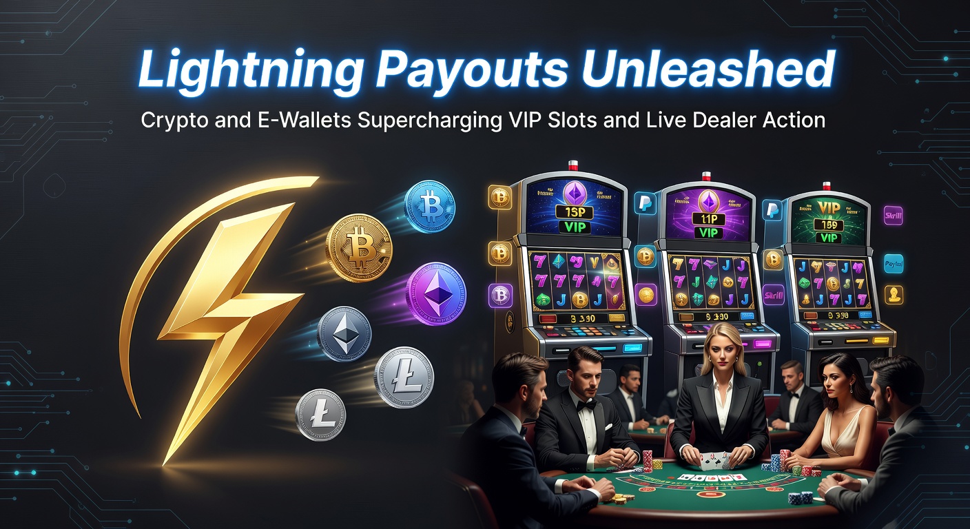 Vibrant online casino interface showing crypto wallet connected to a spinning VIP slot machine with live dealer stream in background