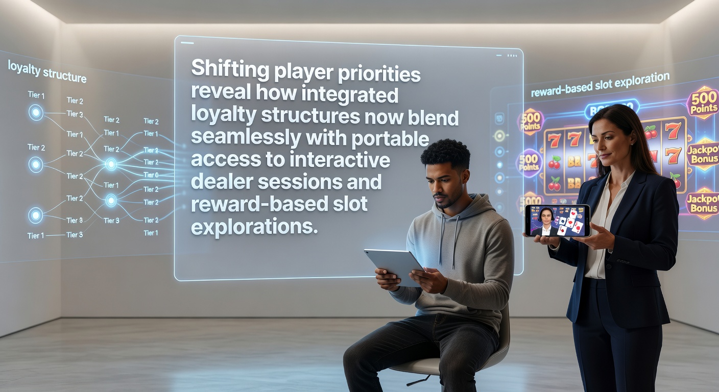 Player using mobile device to access live dealer sessions while viewing loyalty rewards dashboard